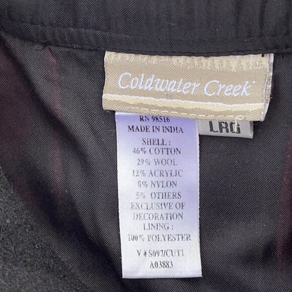 Vintage Coldwater Creek LARGE Southwest Red Wool & Tapestry Boho Jacket/Coat - Picture 4 of 7